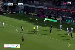 شوت دیدنی جهانبخش و برخورد به تیر دروازه