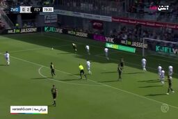 شوت دیدنی جهانبخش و برخورد به تیر دروازه