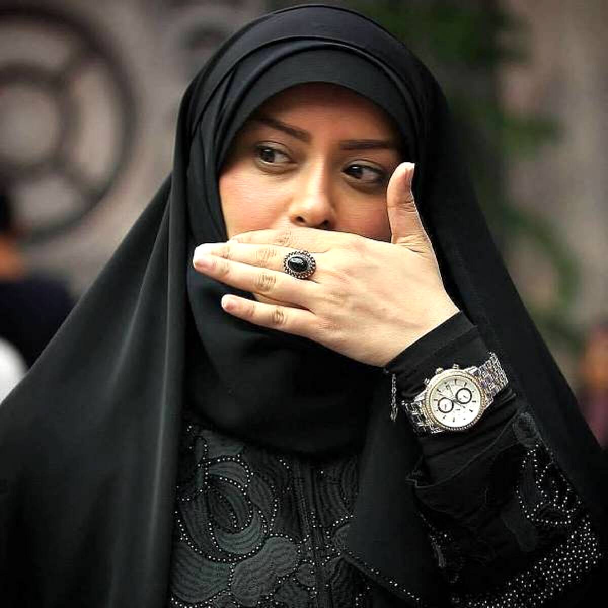 اولین حضور همسر روحانی الهام چرخنده در جشنواره باغ موزه دفاع مقدس +عکس