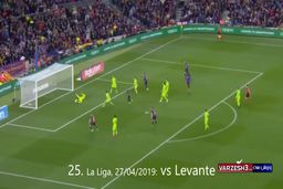 تمام 50 گل لیونل مسی در فصل 20-2019