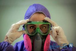 تصاویر از خودگذشتگی پرستاری ورزشکار به نام مریم در بخش ایزوله بیماران کرونا