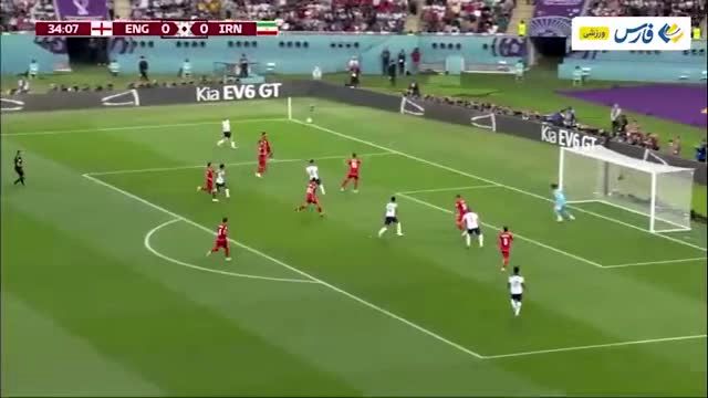 ببینید گل اول انگلیس به ایران توسط بلینگهام