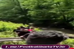 ویدئو|سقوط ماشین هواداران نساجی به قعر دره در راه مسابقه تهران