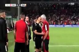 فیلم حرکت عجیب و خاص جناب مورینیو در بازی رم
