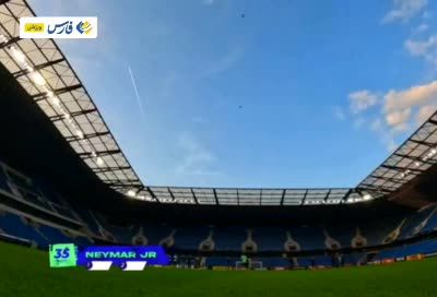 فیلم استپ نیمار با  توپ رها شده از ارتفاع ۳۵ متری