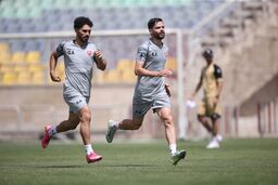 تصاویر تمرین هوازی و دوندگی بازیکنان پرسپولیس