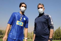 حضور فکری و محمد نادری بر سر مزار پورحیدری

