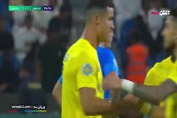 گل اول النصر به الهلال توسط کریستیانو رونالدو