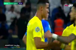 گل اول النصر به الهلال توسط کریستیانو رونالدو
