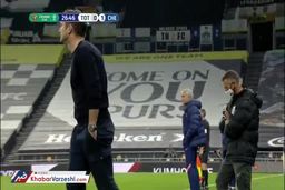 درگیری لفظی مورینیو و لمپارد در جریان دیدار تاتنهام و چلسی + فیلم