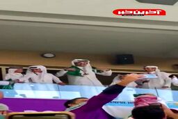 ببینید حرکت جنجالی امیر قطر بعد از گل دوم عربستان 