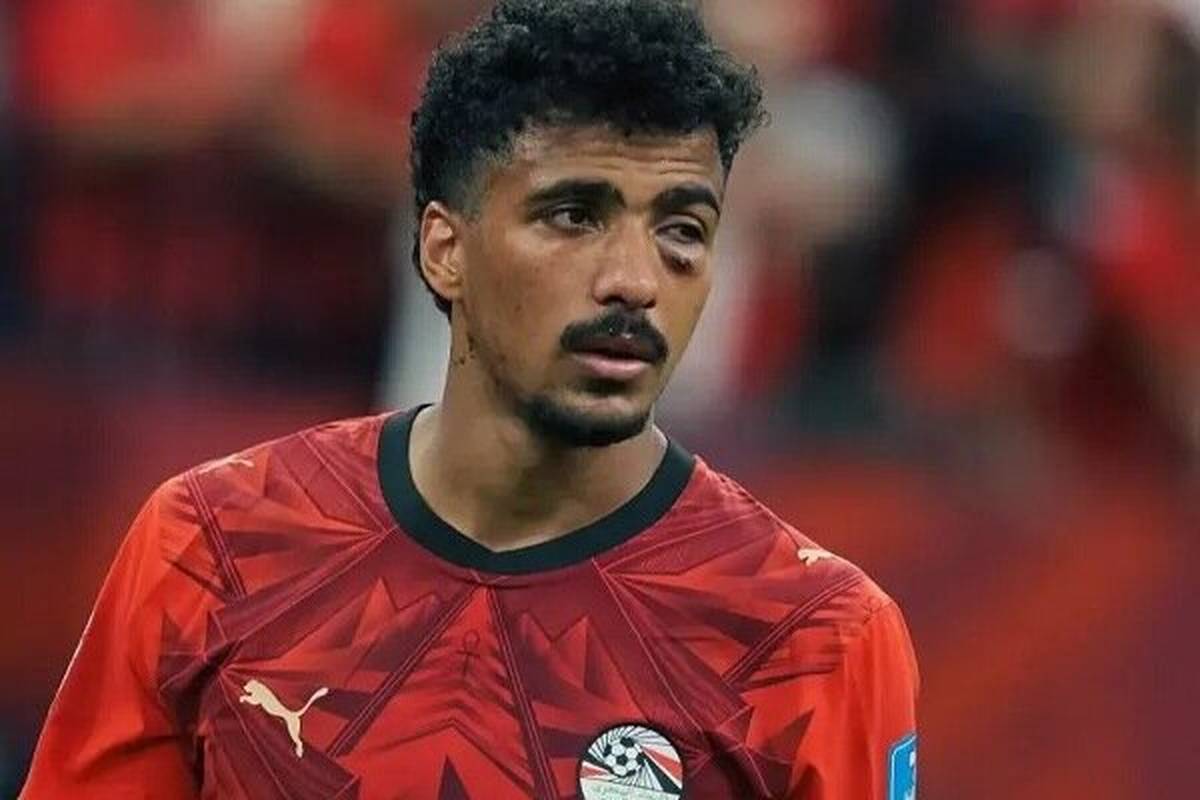 مدافع اصلی مصر آماده تقابل با ایران شد/ فقط یک ضربه مغزی بود!
