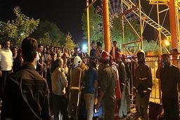 سقوط هولناک دو کودک از ترن هوایی در یزد!
